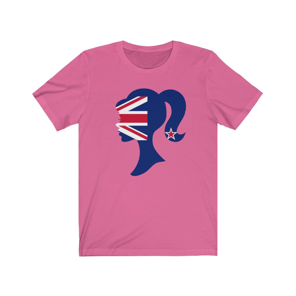 New Zealand Girl Flag Premium Tee - Unisex