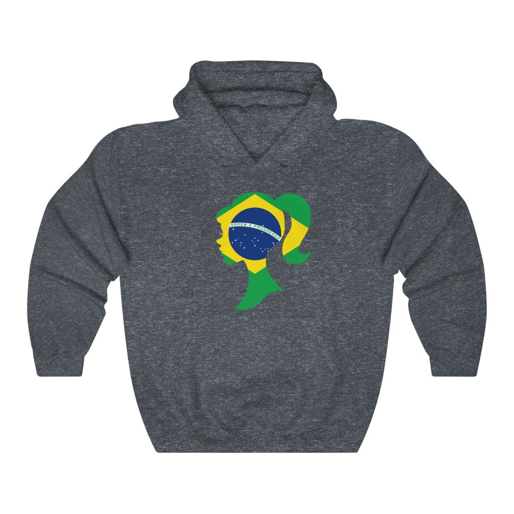 Brazil Girl Flag Hoodie Sweatshirt - Unisex