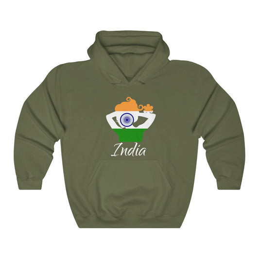 India Lady Flag Hoodie Sweatshirt 2 - Unisex