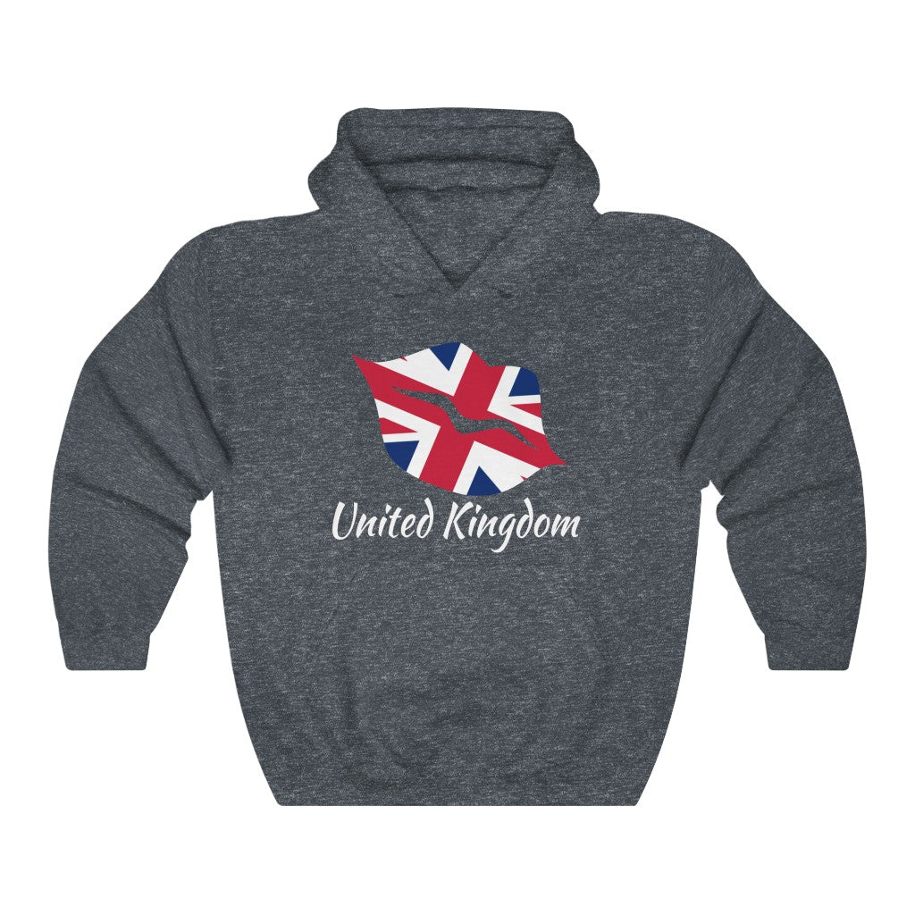 United Kingdom Lips Flag Hoodie Sweatshirt 2 - Unisex