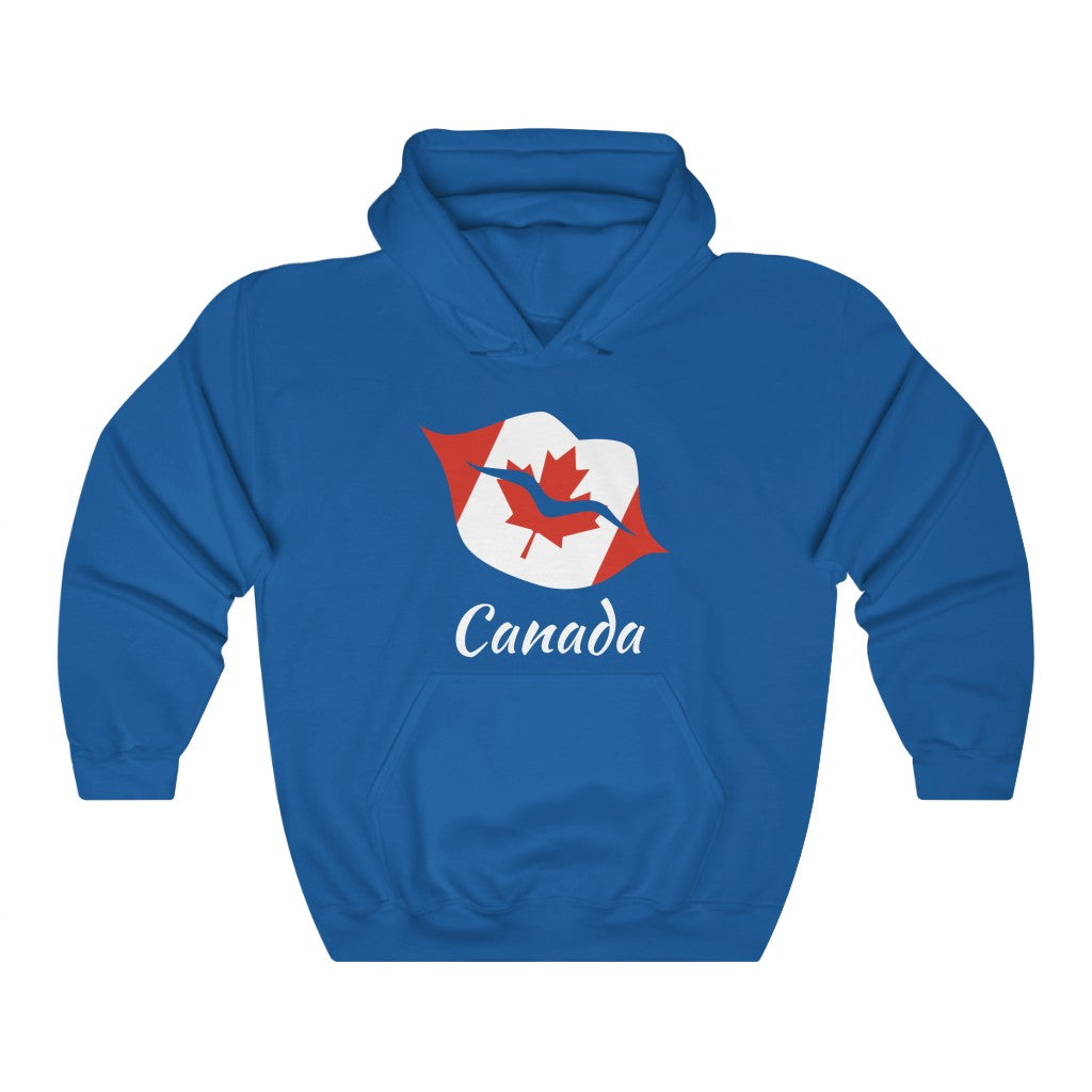 Canada Lips Flag Hoodie Sweatshirt 2 - Unisex
