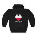 Poland Heart Flag Hoodie Sweatshirt 2 - Unisex