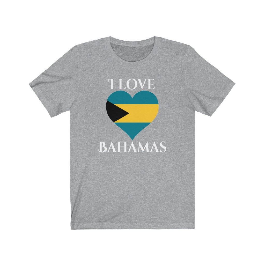 Bahamas Heart Flag Premium Tee 2 - Unisex