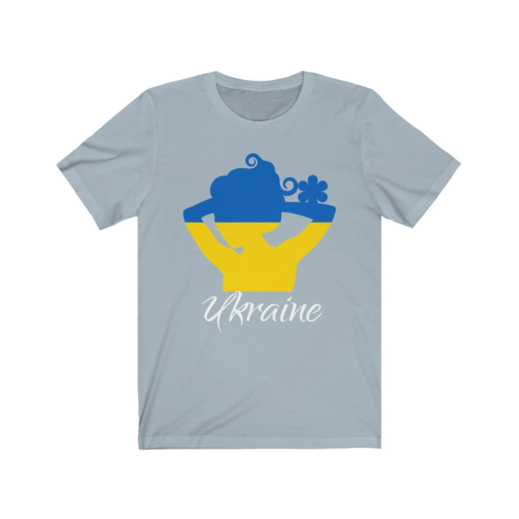 Ukraine Lady Flag Premium Tee 2 - Unisex