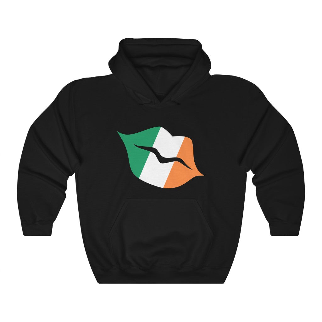 Ireland Lips Flag Hoodie Sweatshirt - Unisex