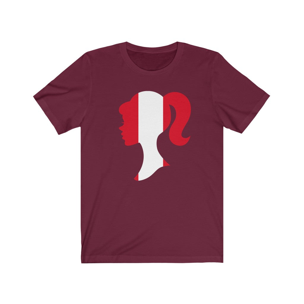 Peru Girl Flag Premium Tee - Unisex