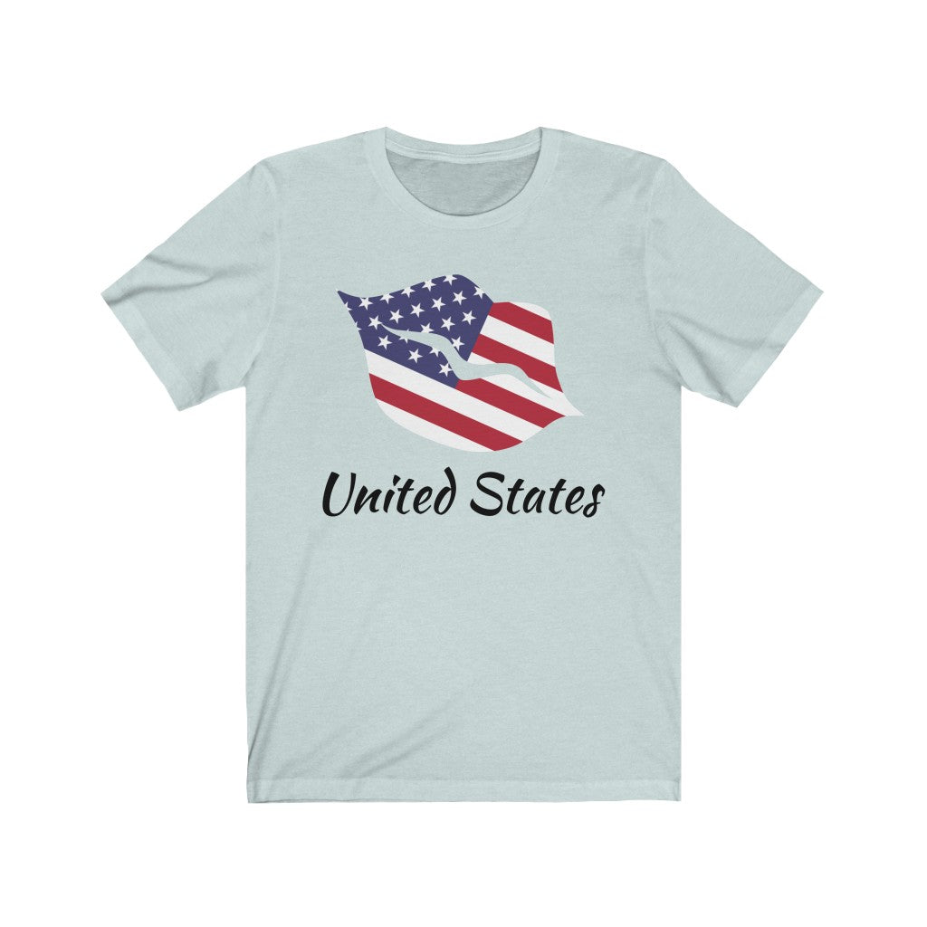 United States of America Lips Flag Premium Tee 1 - Unisex