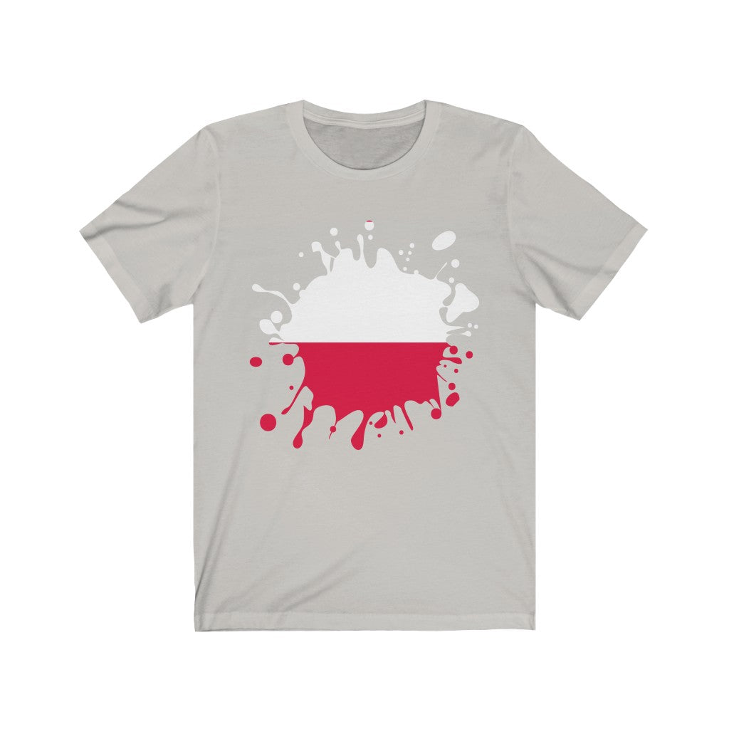 Poland Splat Flag Premium Tee - Unisex