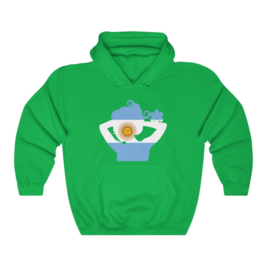 Argentina Lady Flag Hoodie Sweatshirt - Unisex