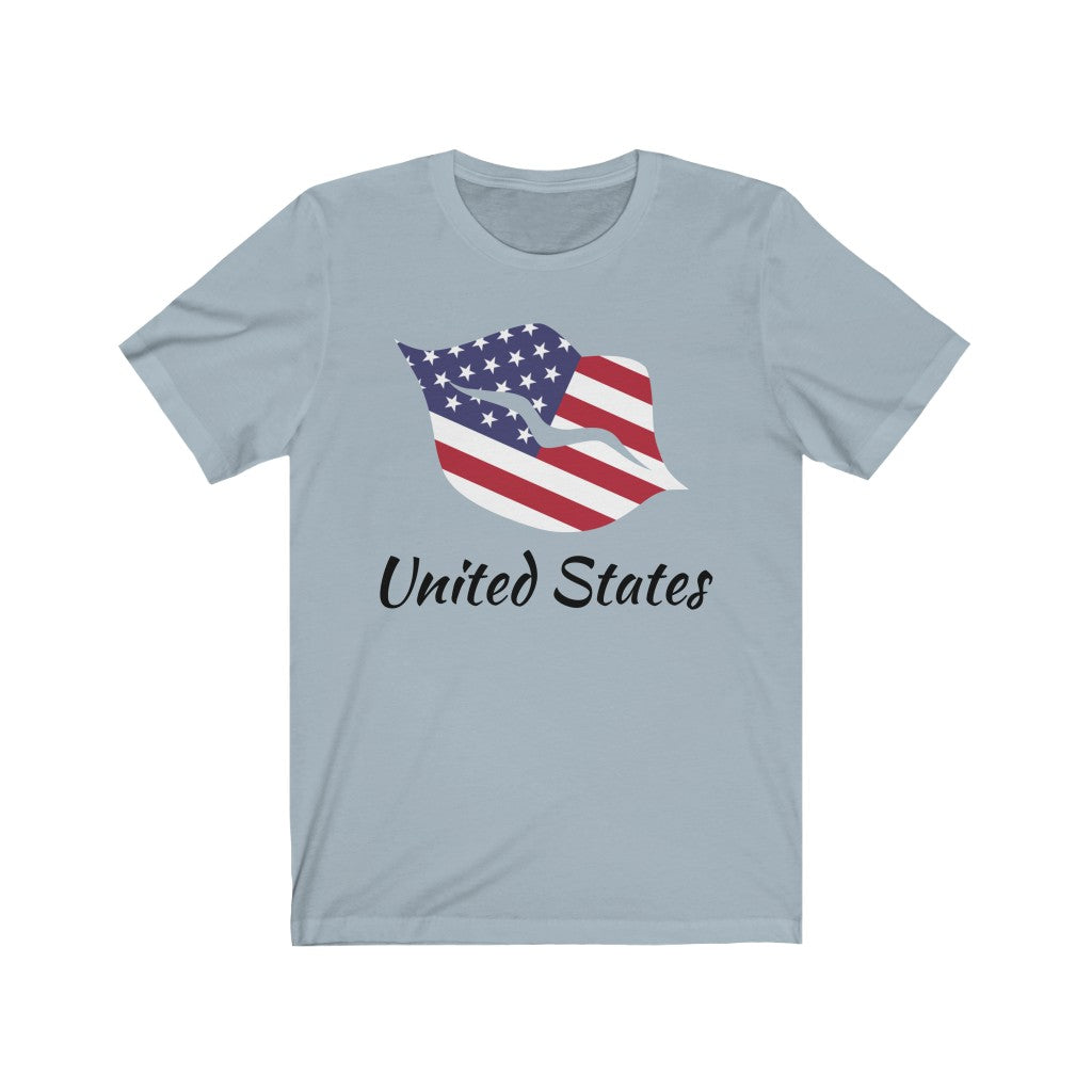 United States of America Lips Flag Premium Tee 1 - Unisex