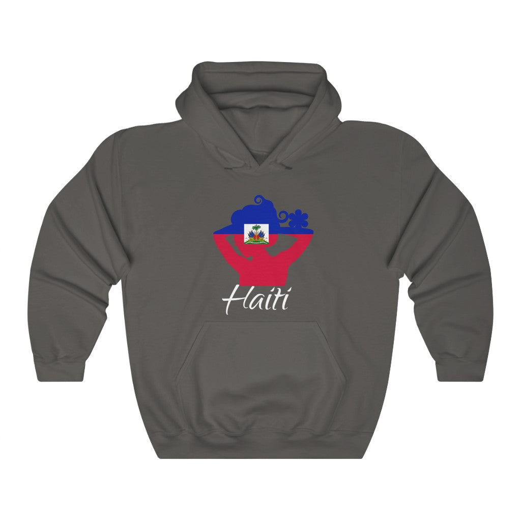 Haiti Lady Flag Hoodie Sweatshirt 2 - Unisex
