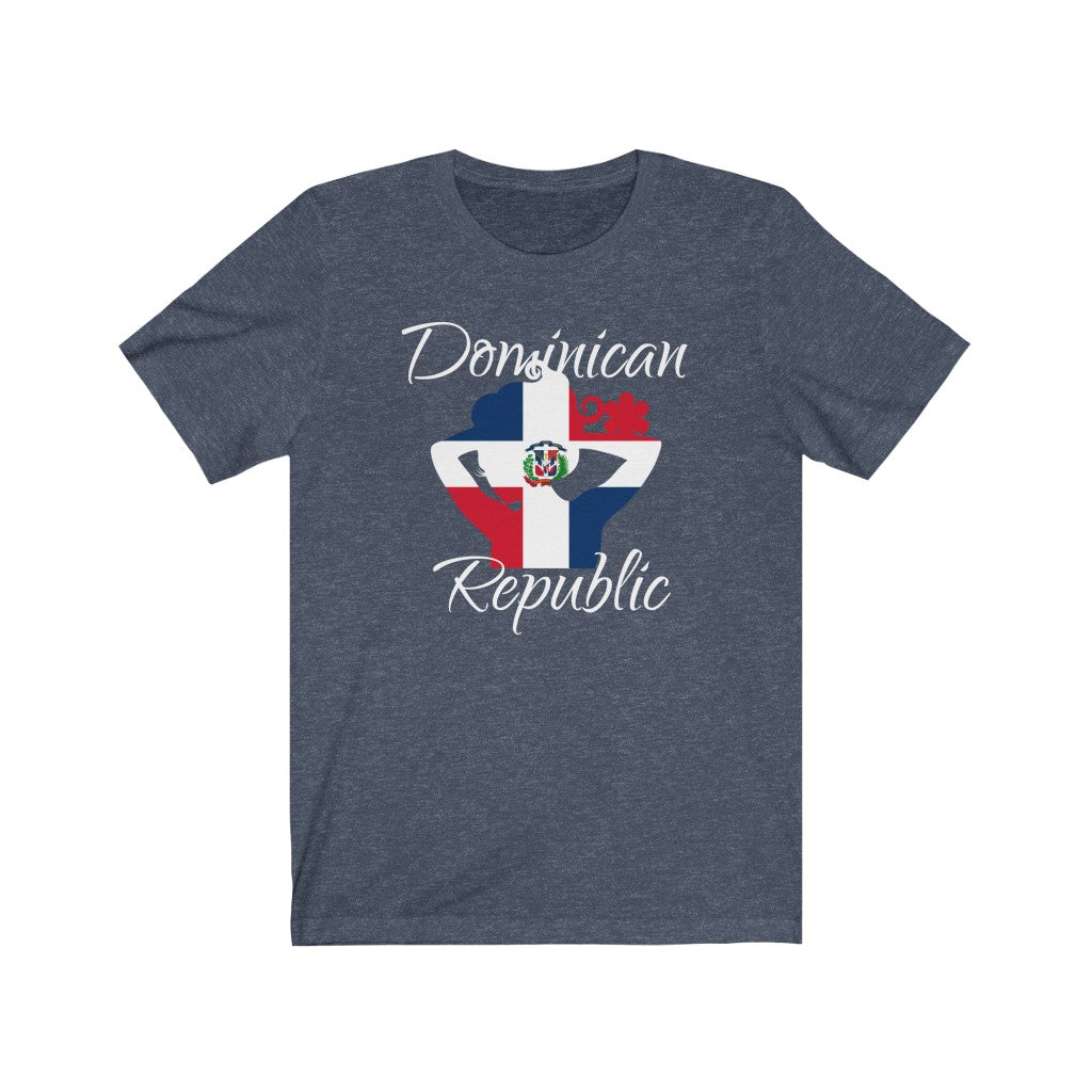 Dominican Republic Lady Flag Premium Tee 2 - Unisex