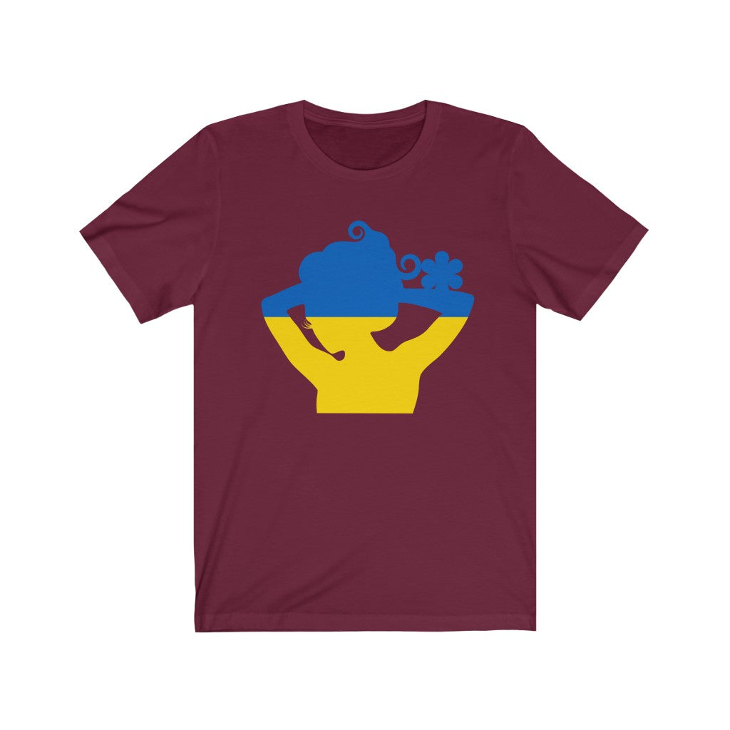 Ukraine Lady Flag Premium Tee - Unisex