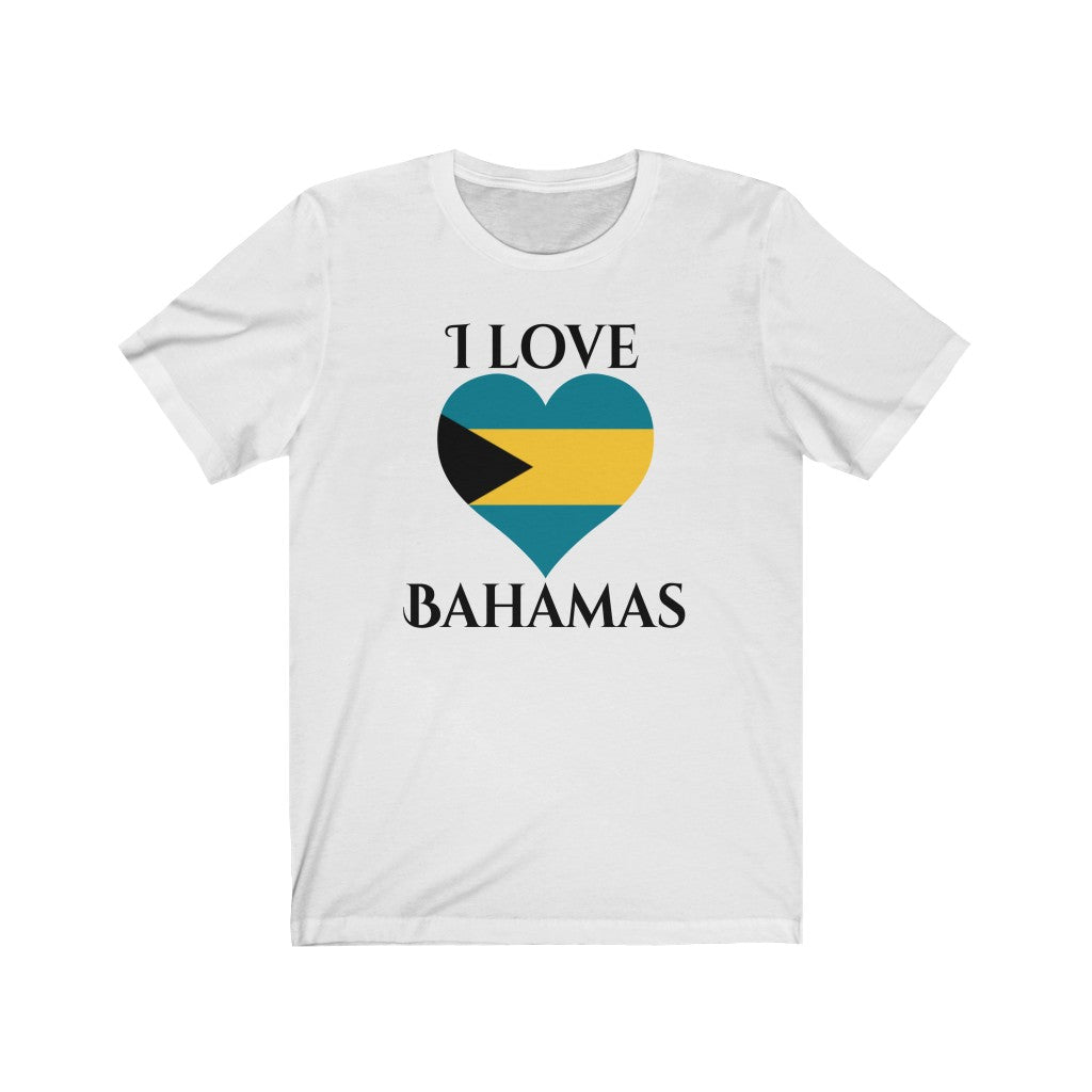 Bahamas Heart Flag Premium Tee 1 - Unisex