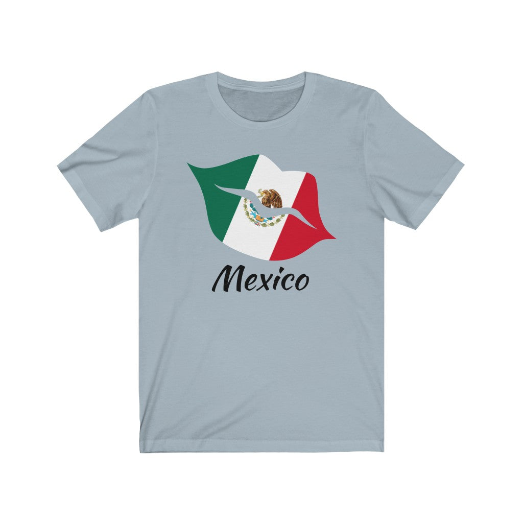 Mexico Lips Flag Premium Tee 1 - Unisex