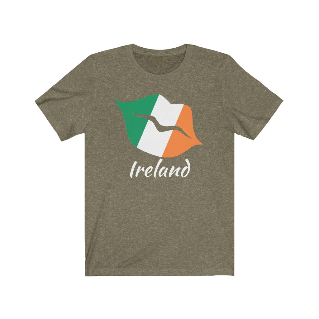 Ireland Lips Flag Premium Tee 2 - Unisex