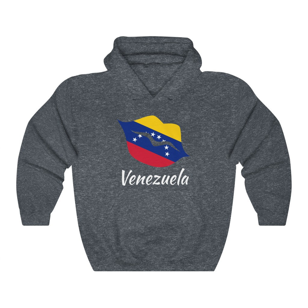 Venezuela Lips Flag Hoodie Sweatshirt 2 - Unisex