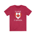 Canada Heart Flag Premium Tee 2 - Unisex