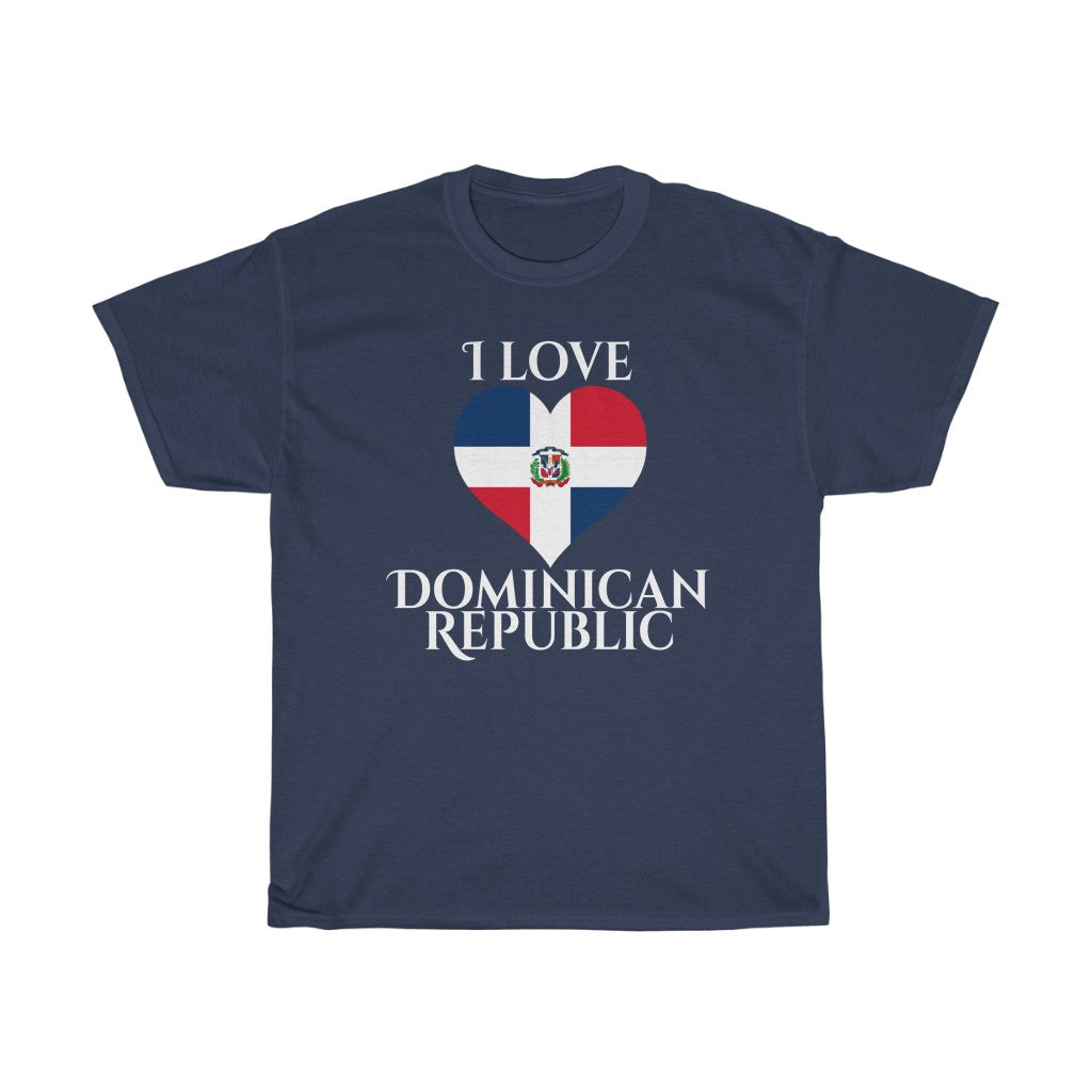 Dominican Republic Heart Flag Standard Tee 2 - Unisex