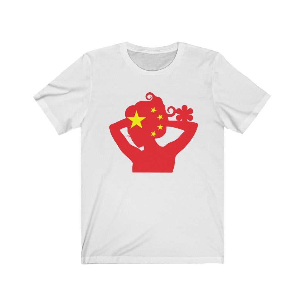 China Lady Flag Premium Tee - Unisex