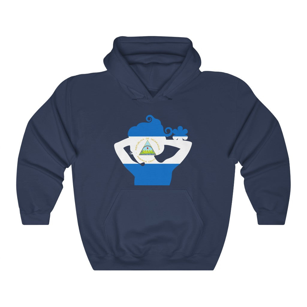 Nicaragua Lady Flag Hoodie Sweatshirt - Unisex