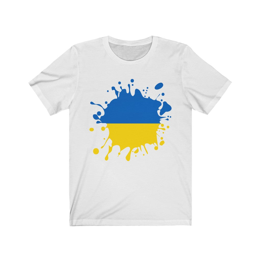 Ukraine Splat Flag Premium Tee - Unisex