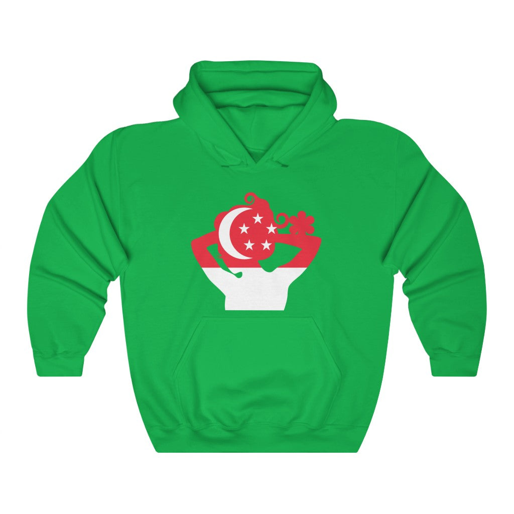 Singapore Lady Flag Hoodie Sweatshirt - Unisex