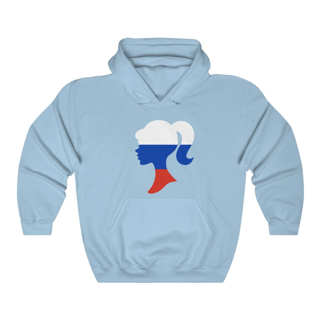 Russia Girl Flag Hoodie Sweatshirt - Unisex