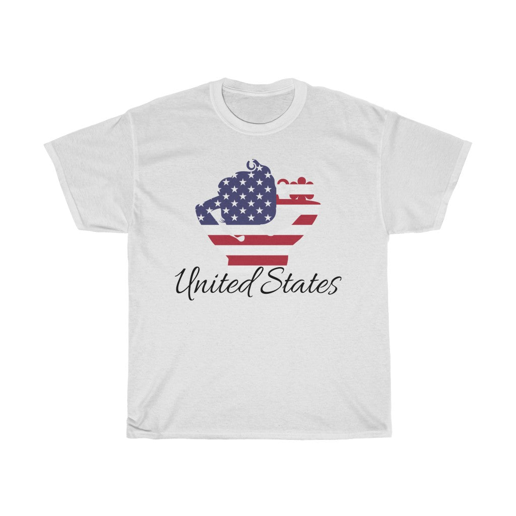 United States of America Lady Flag Standard Tee 1 - Unisex