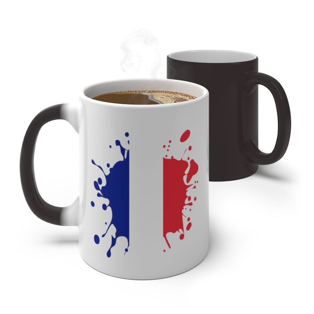 France Splat Color Changing Mug