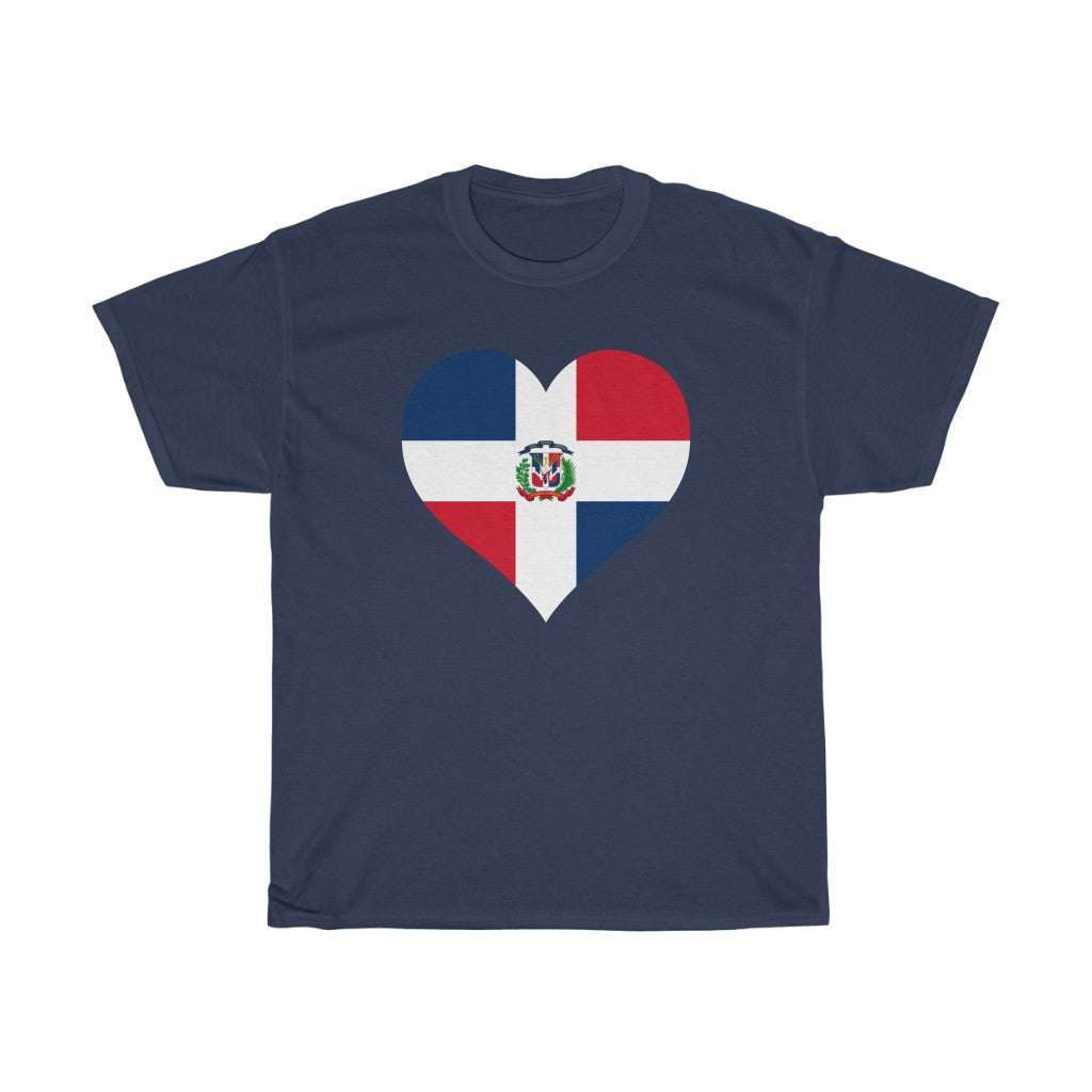 Dominican Republic Heart Flag Standard Tee - Unisex
