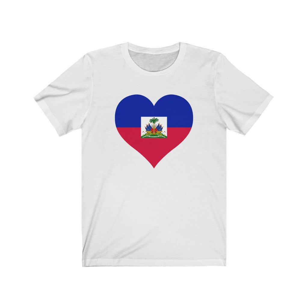 Haiti Heart Flag Premium Tee - Unisex