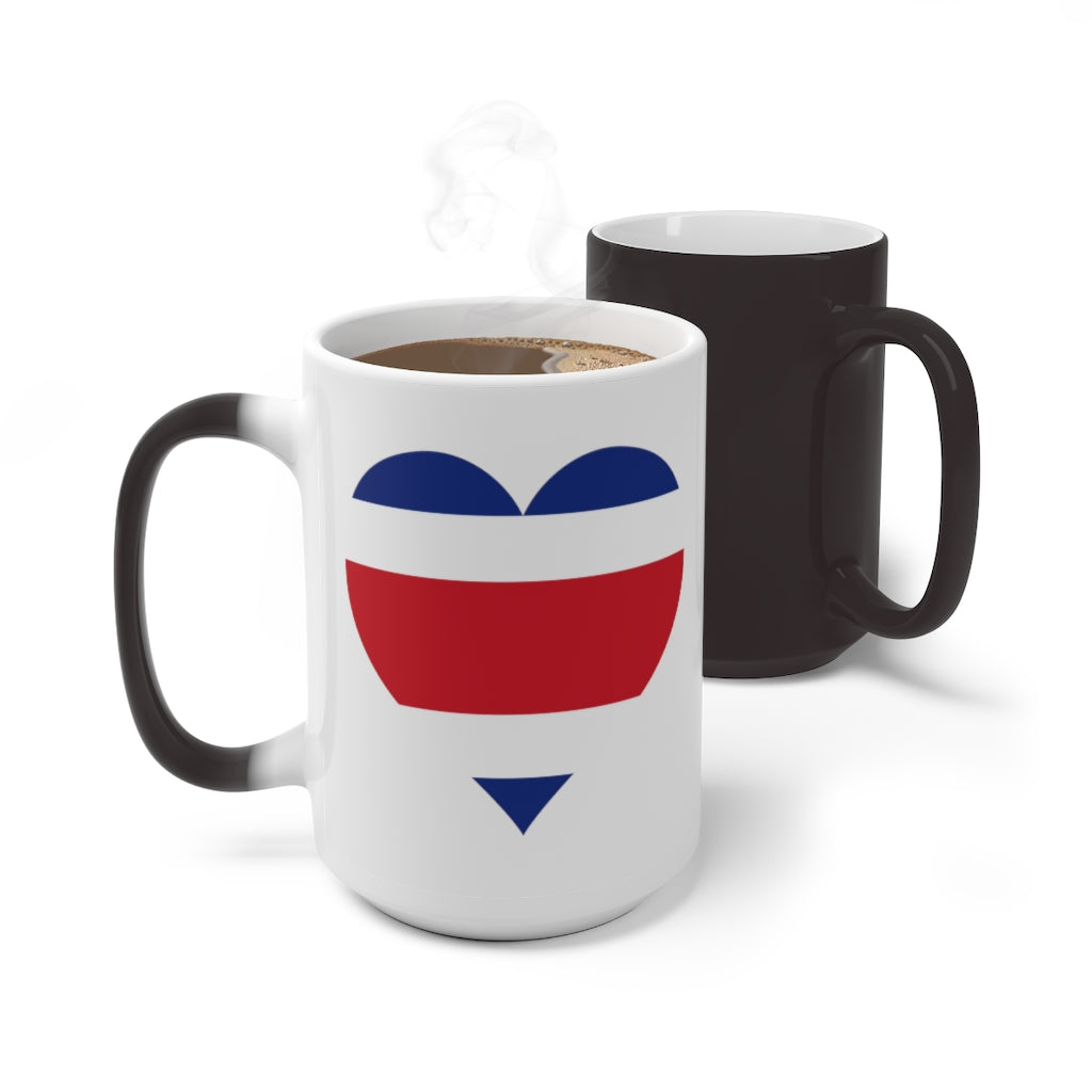 Costa Rica Heart Color Changing Mug