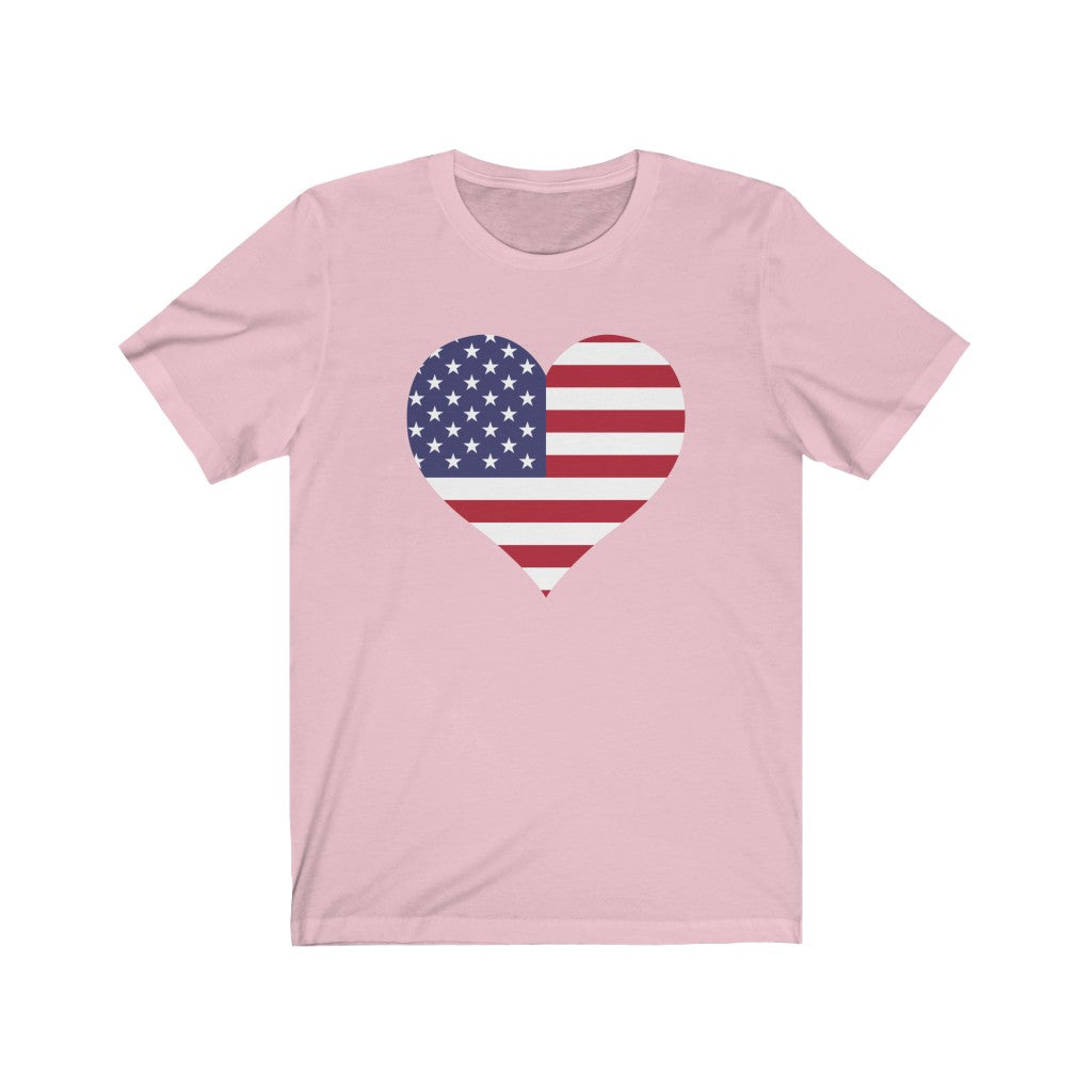 United States of America Heart Flag Premium Tee - Unisex