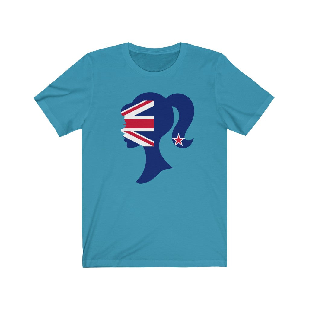 New Zealand Girl Flag Premium Tee - Unisex