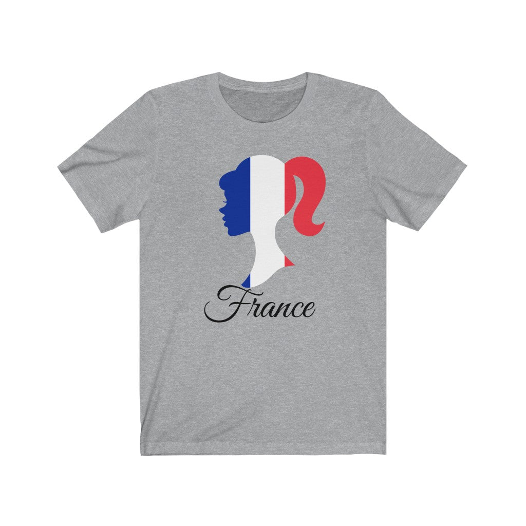 France Girl Flag Premium Tee 1 - Unisex