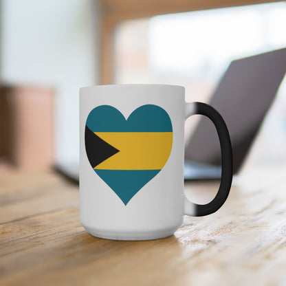 Bahamas Heart Color Changing Mug