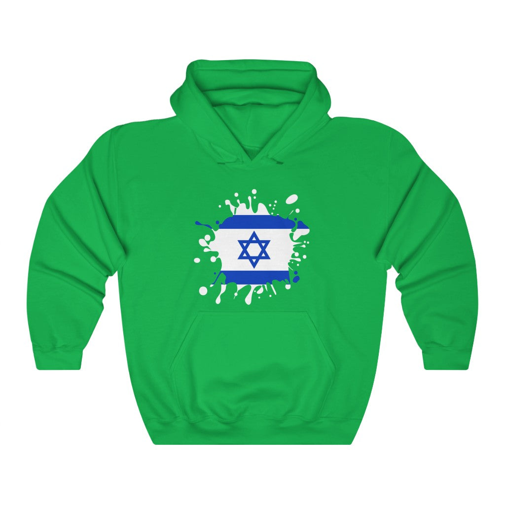 Israel Splat Flag Hoodie Sweatshirt - Unisex