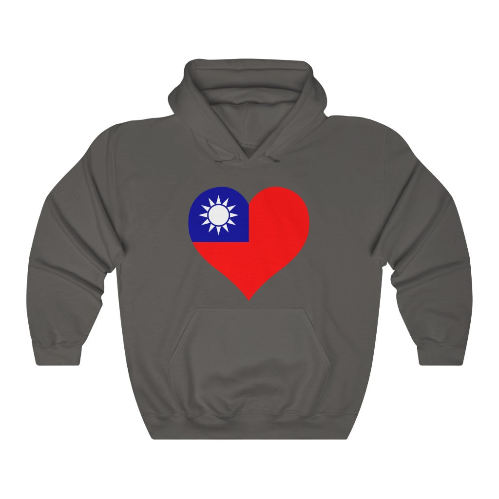 Republic of China - Taiwan Heart Flag Hoodie Sweatshirt - Unisex
