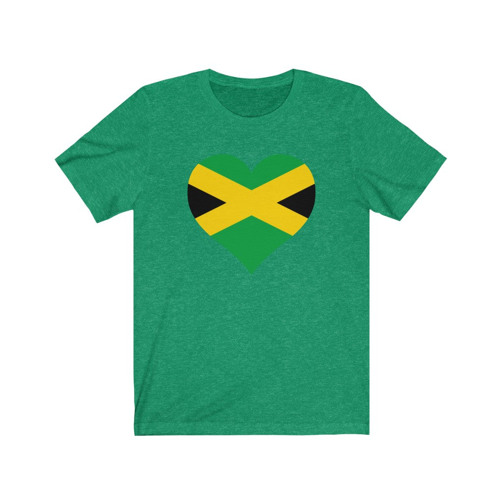 Jamaica  Heart Flag Premium Tee - Unisex