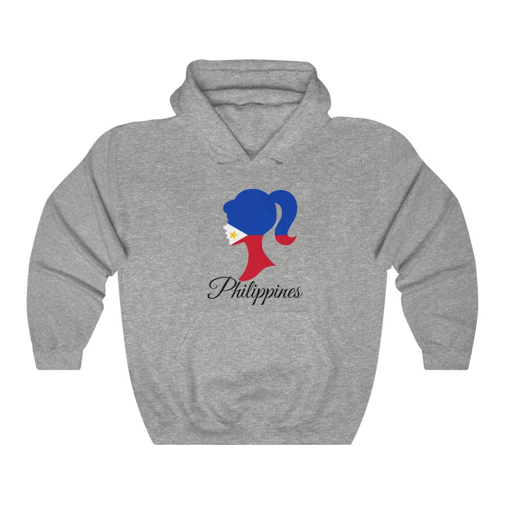 Philippines Girl Flag Hoodie Sweatshirt 1 - Unisex