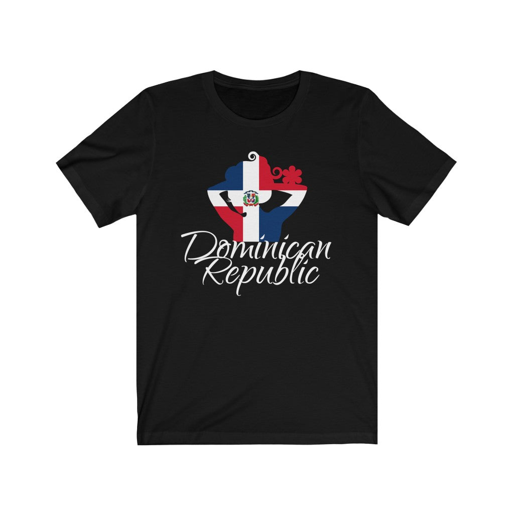 Dominican Republic Lady Flag Premium Tee 4 - Unisex