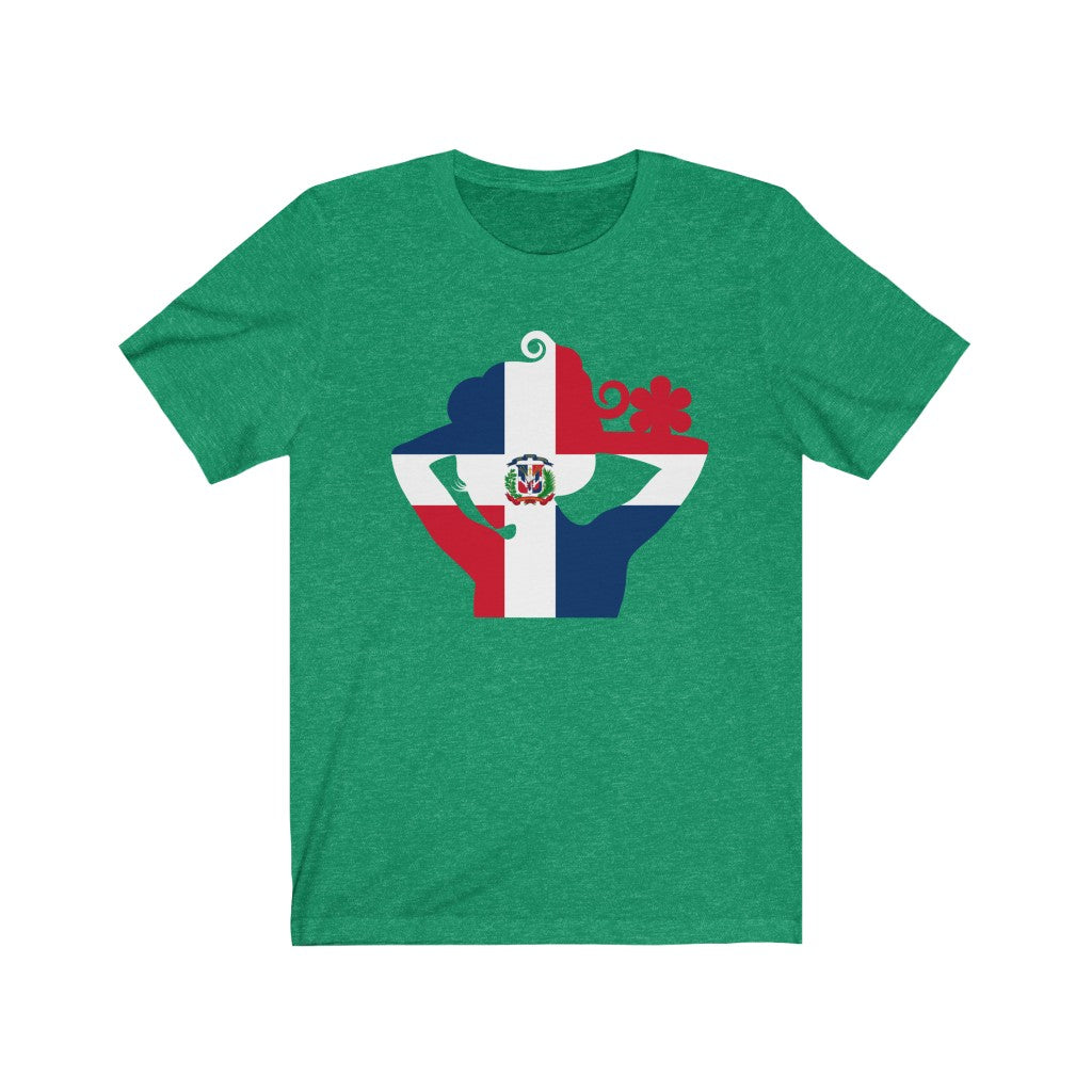 Dominican Republic Lady Flag Premium Tee - Unisex