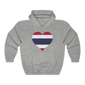 Thailand Heart Flag Hoodie Sweatshirt - Unisex