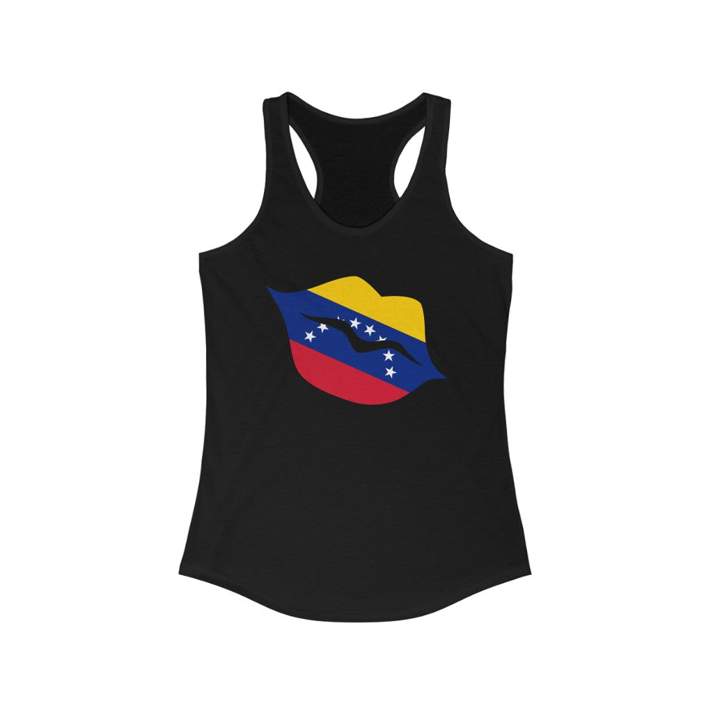 Venezuela Lips Flag Tank - Women