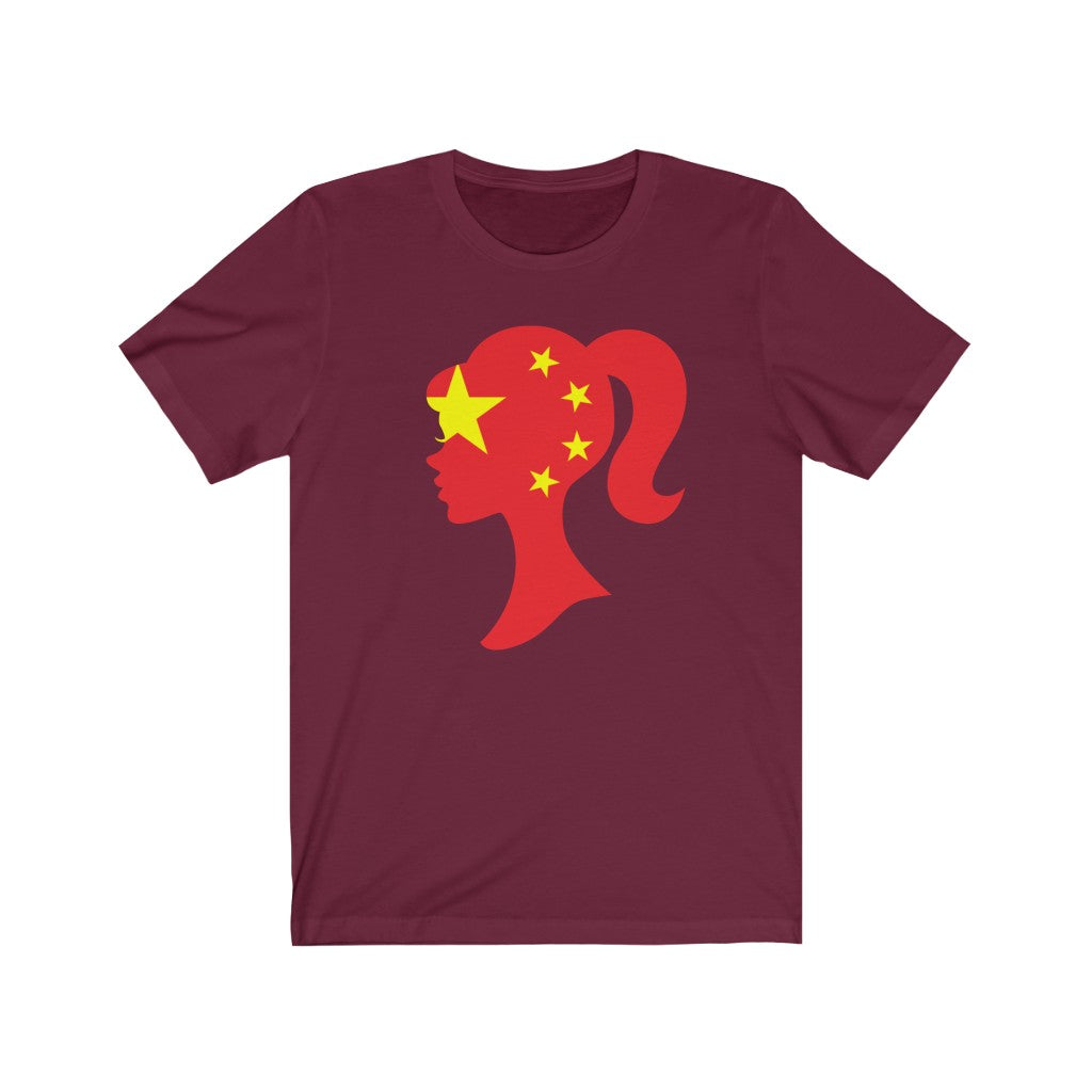 China Girl Flag Premium Tee - Unise