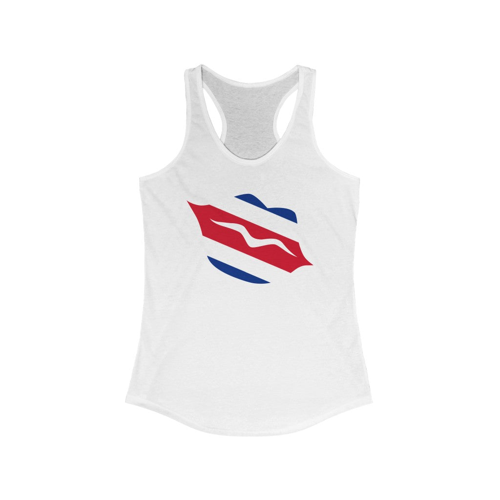 Costa Rica Lips Flag Tank - Womem