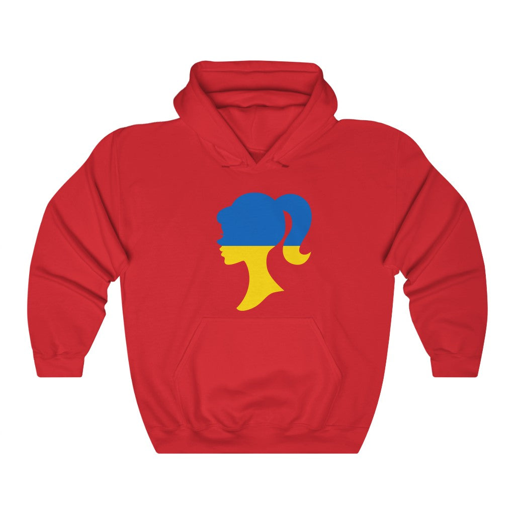Ukraine Girl Flag Hoodie Sweatshirt - Unisex