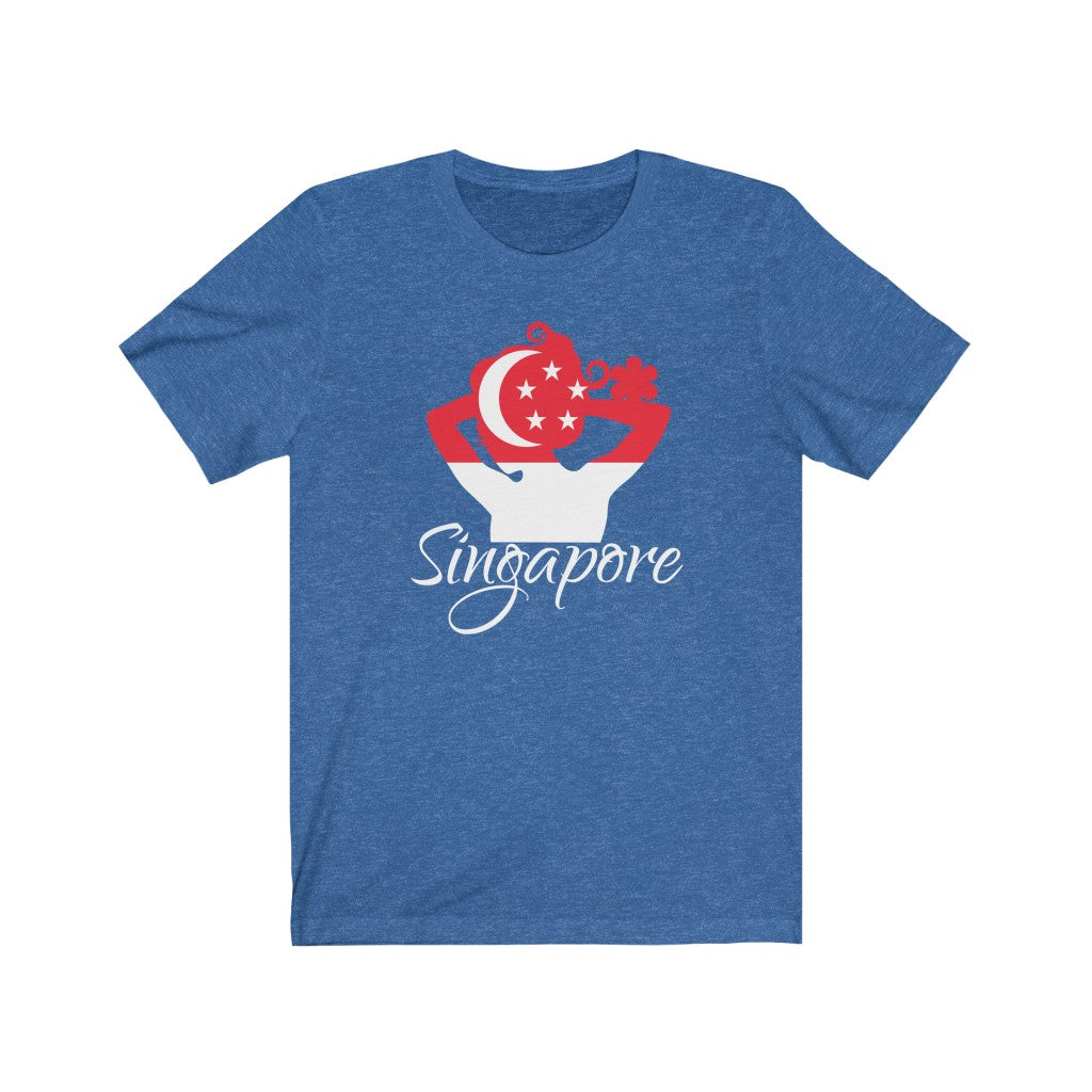 Singapore Lady Flag Premium Tee 2 - Unisex