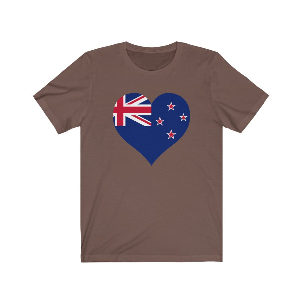 New Zealand Heart Flag Premium Tee - Unisex